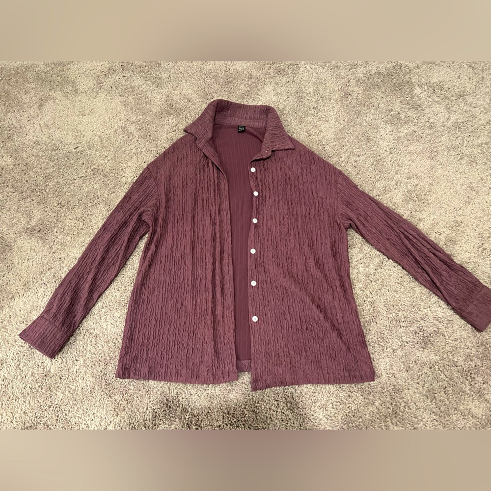 Women’s Purple Button Up Size S